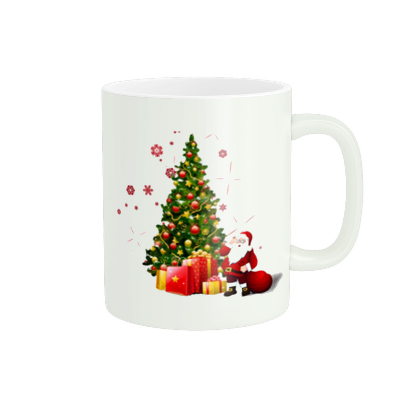 ماگ پادآفرین طرح درخت کریسمس کد 0334