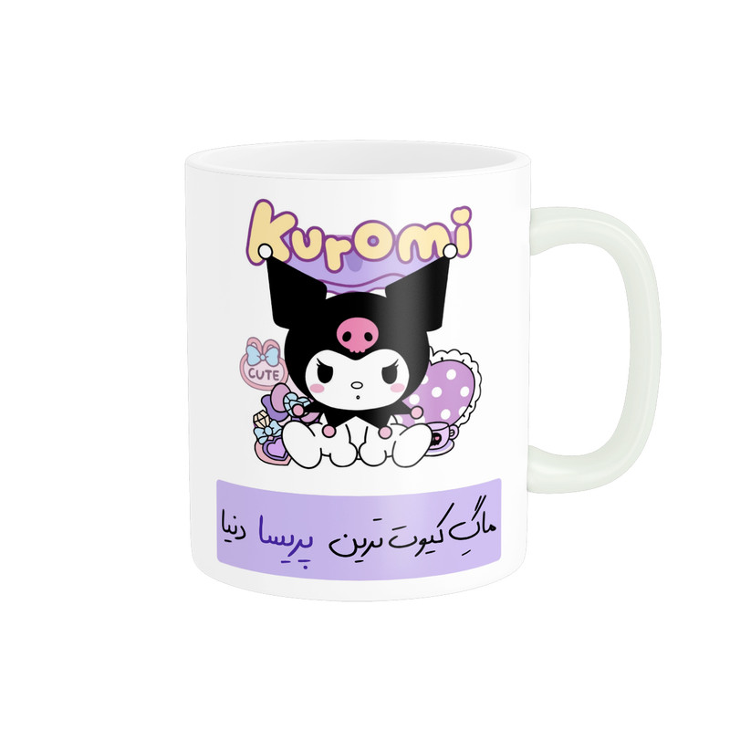 ماگ پادآفرین مدل لیوان شخصی طرح دخترانه کرومی اسم پریسا کد p8505