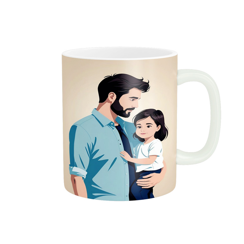 ماگ پاد آفرین مدل پدر دختری طرح دختر بابا کد p9329
